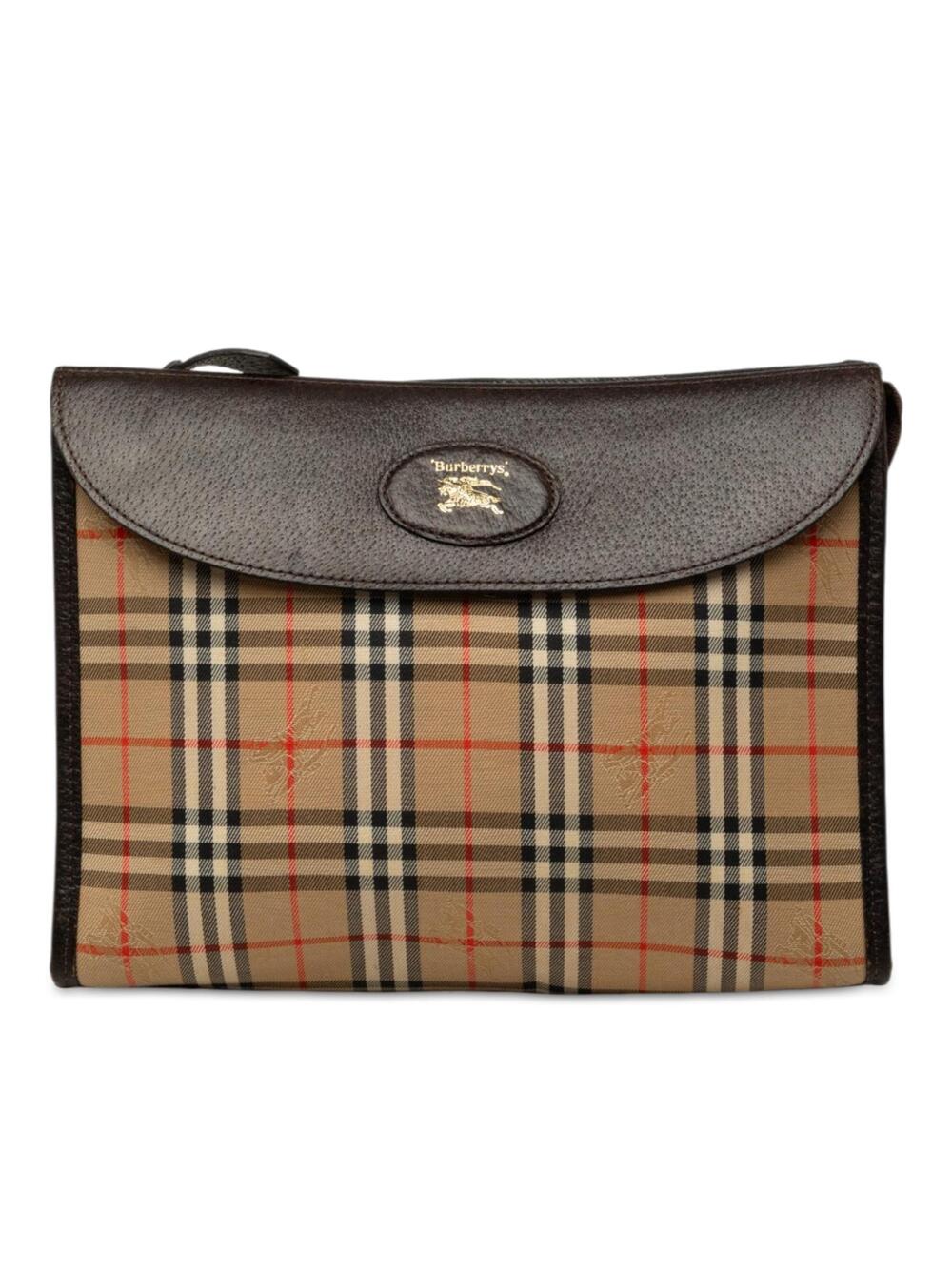 Burberry Haymarket Check Canvas Clutch #358259B42B